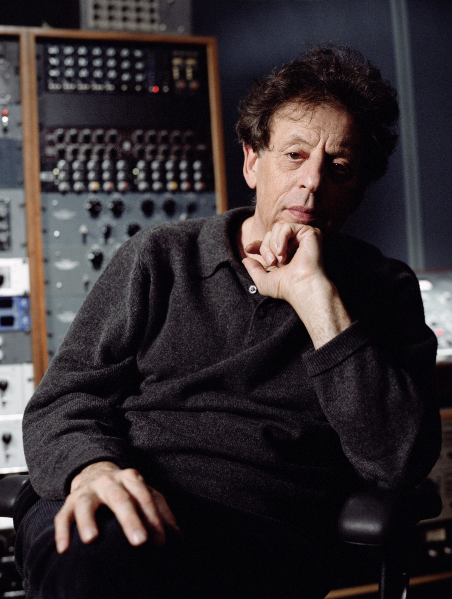 Philip Glass, photo by Stewart Cohen
